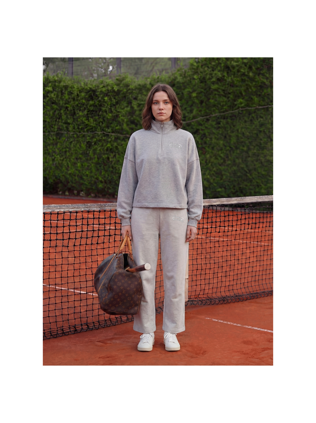 Match Point Pullover - Grey