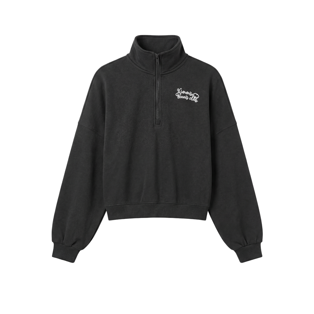 Match Point Pullover - Charcoal Black