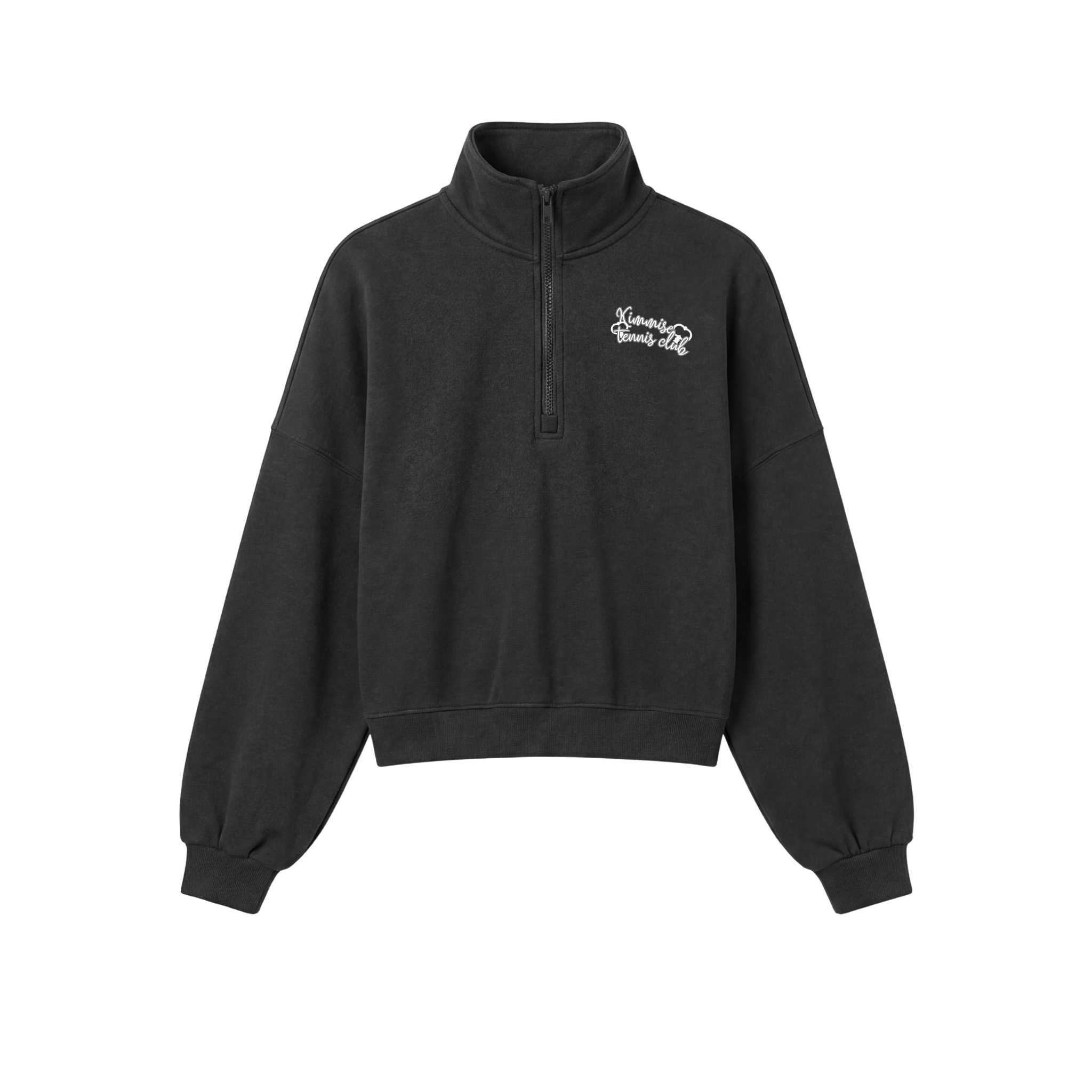 Match Point Pullover - Charcoal Black