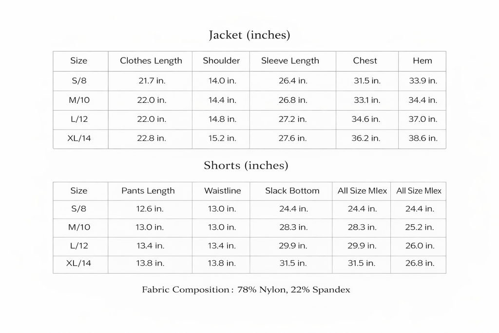 Match Point Tennis Set (Jacket and Skirt)