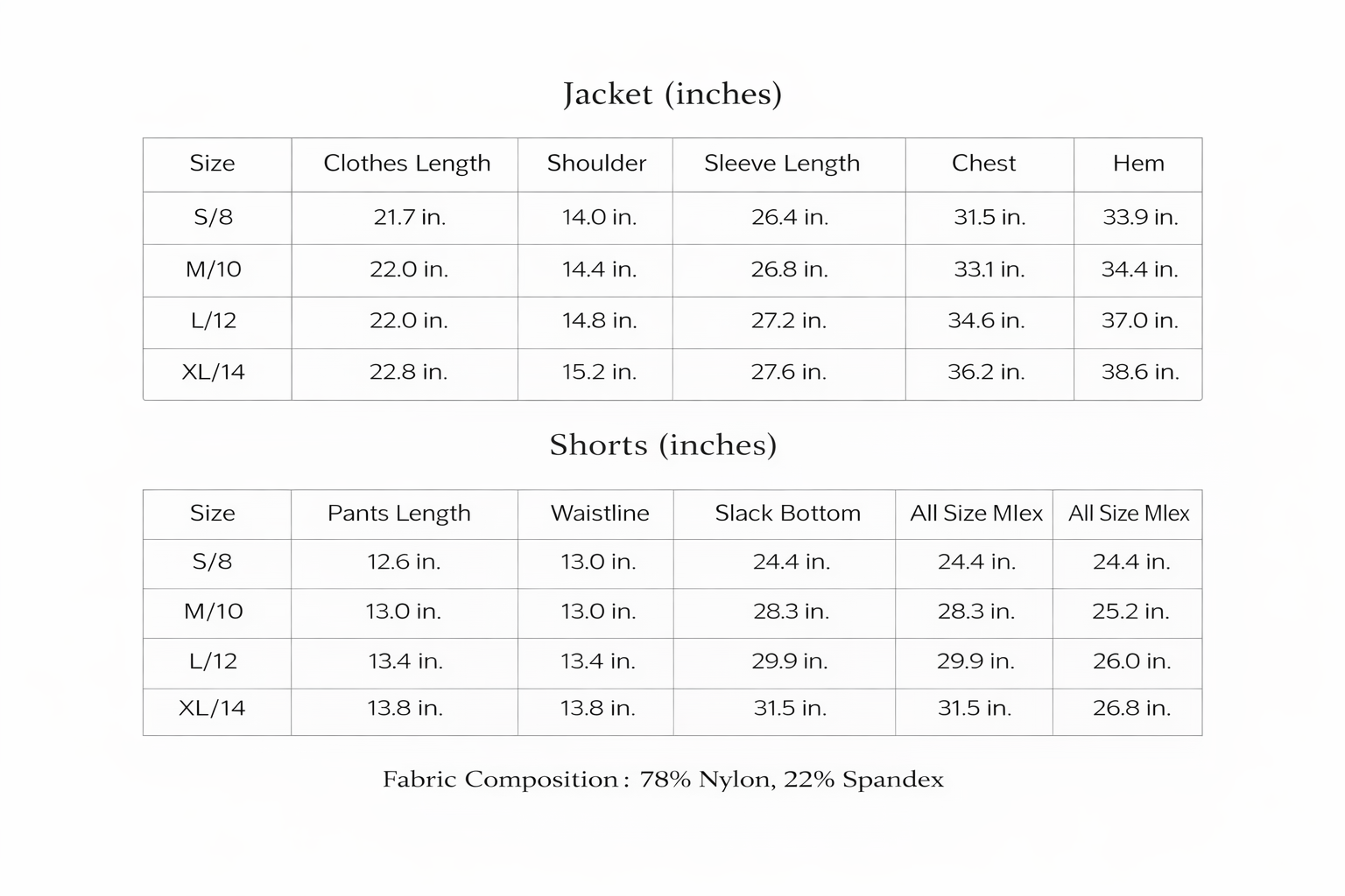 Match Point Tennis Set (Jacket and Skirt)