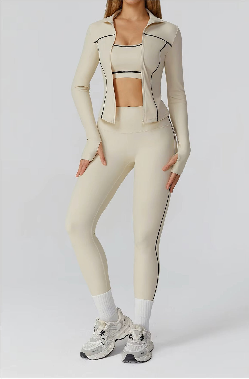Kimmies Track Suit Set (Jacket, Bra, and Leggings)