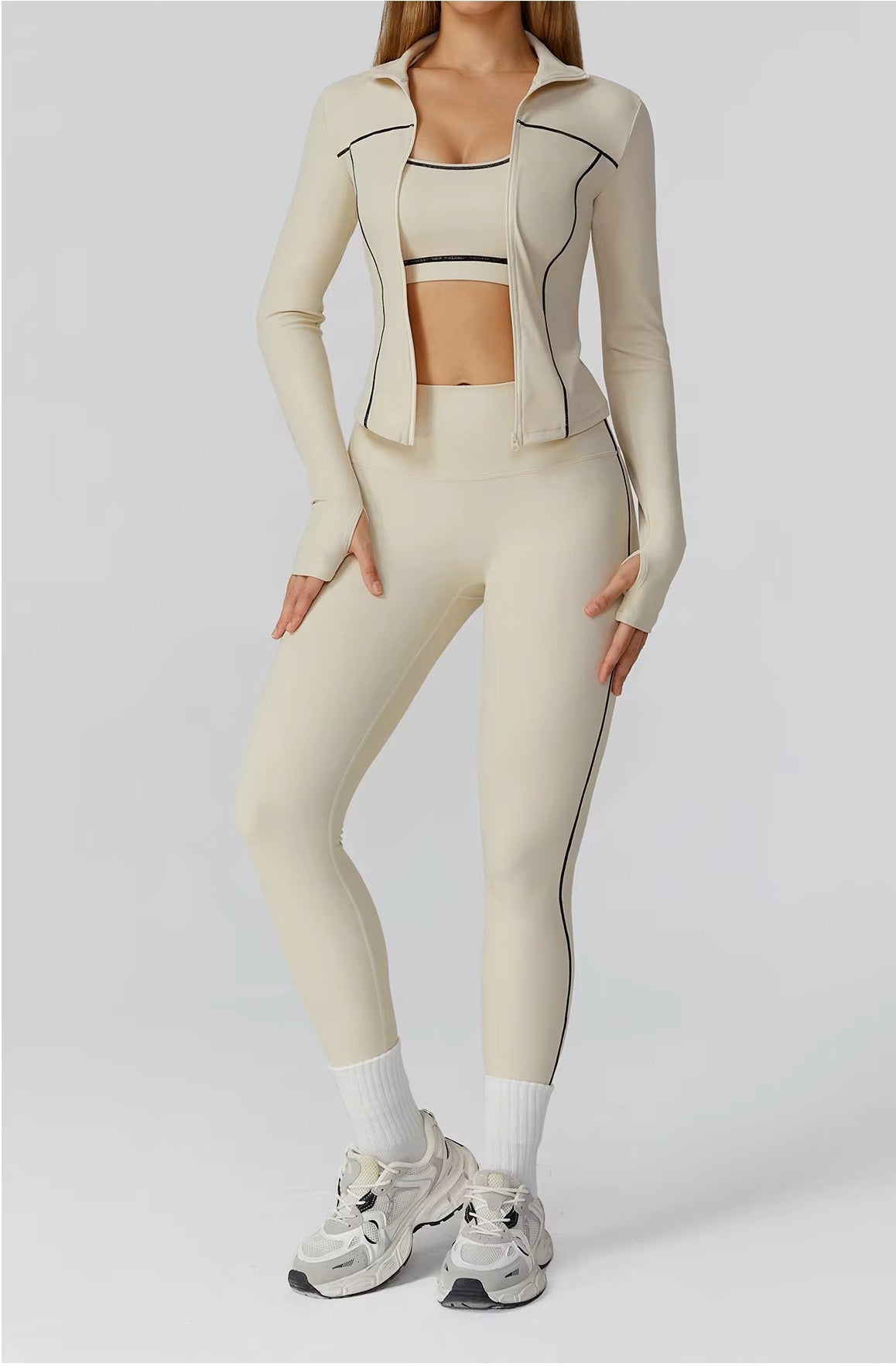 Kimmies Track Suit Set (Jacket, Bra, and Leggings)