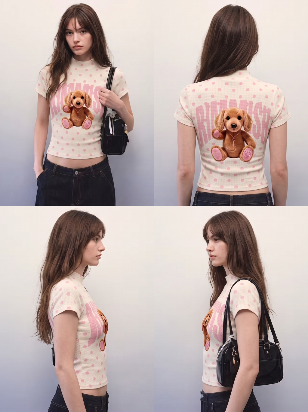 Kimmise Puppy Stretch Top
