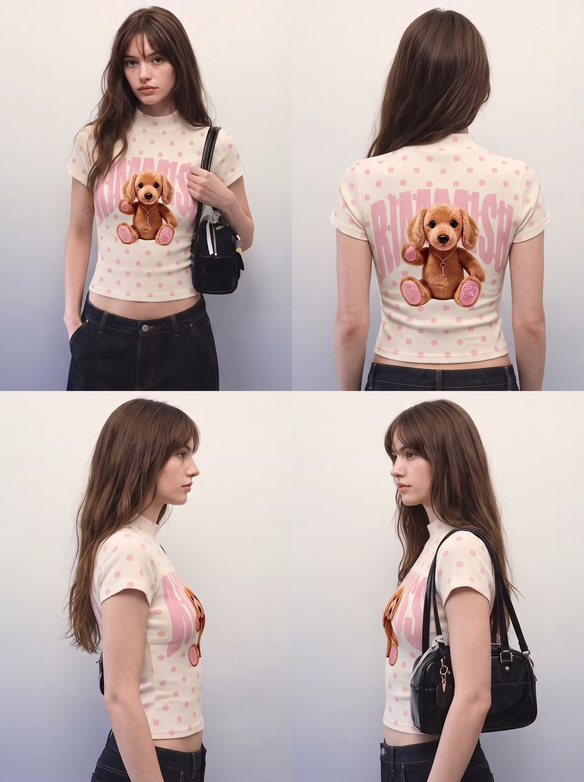 Kimmise Puppy Stretch Top