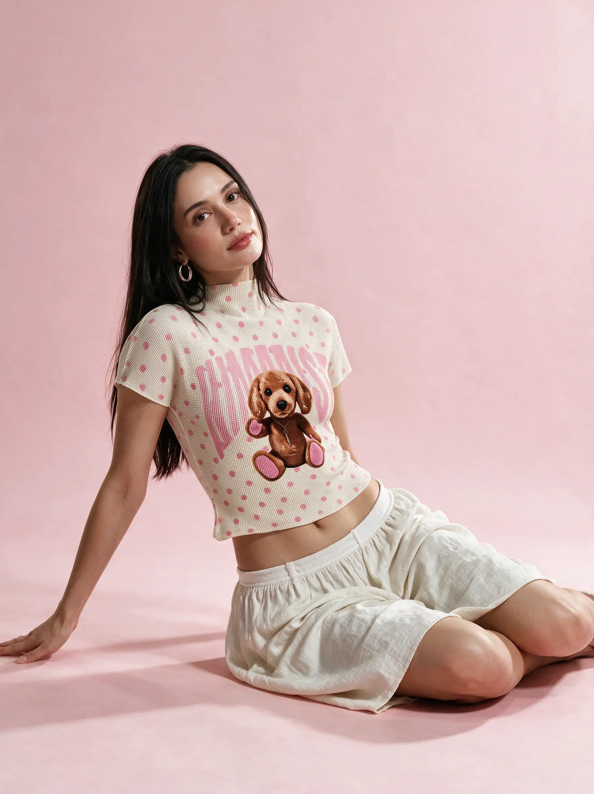 Kimmise Puppy Stretch Top